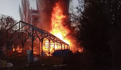 Giresun Alucra’da İş Yerinde Yangın Çıktı